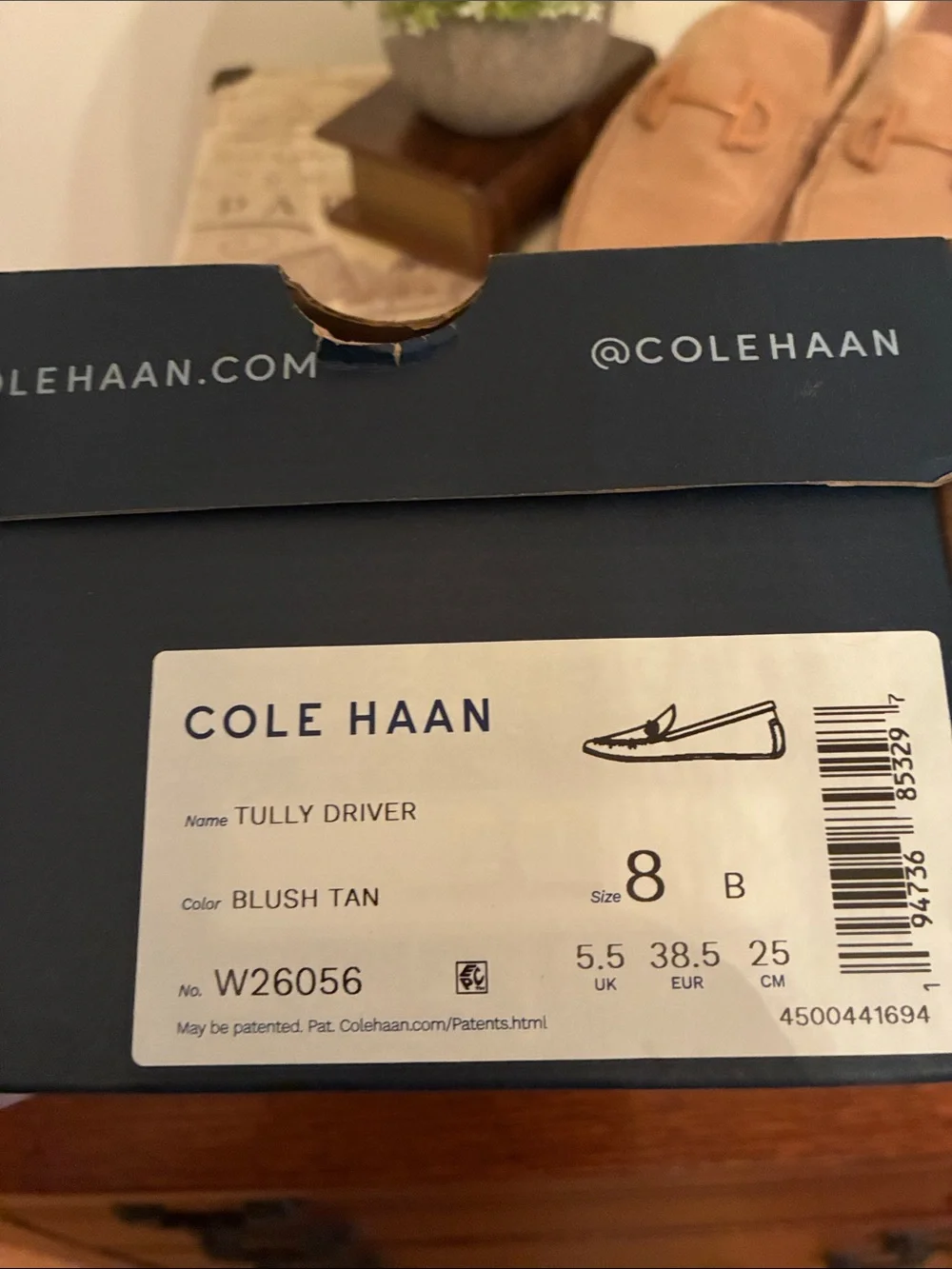Cole Haan Tan Suede Bit-Trim Loafers